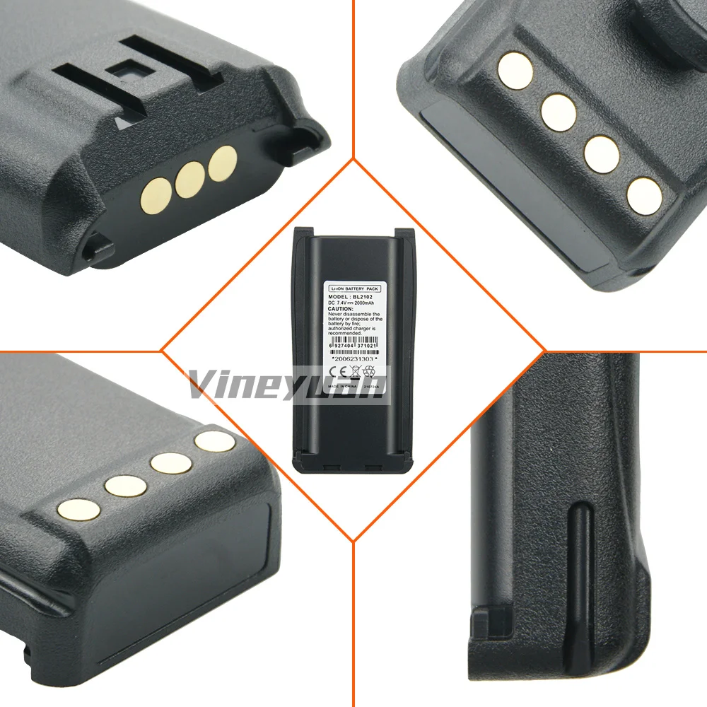 BL2102 2000mAh Lithium-ion Battery for HYT TC700 TC-700U TC-700P TC-710 TC-720 TC780 TC780M BL1801 BL1703 Two Way Radios Batter