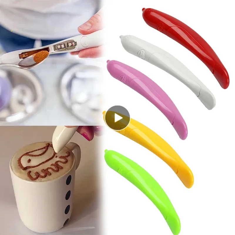 

1Pcs Electrical Latte Art Pen for Coffee Cake Spice Cake Decoration Pen Coffee Carving Pen Baking Pastry Tools Coffee Decor