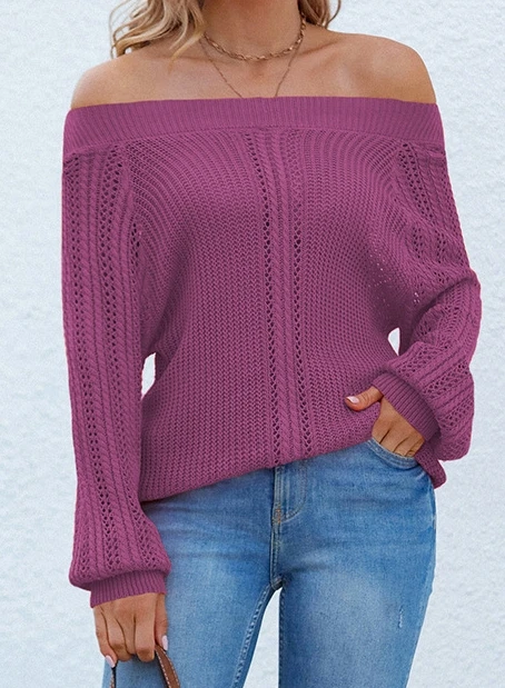 Рисунок 5 - Женский модный сексуальный свитер с вырезом лодочкой