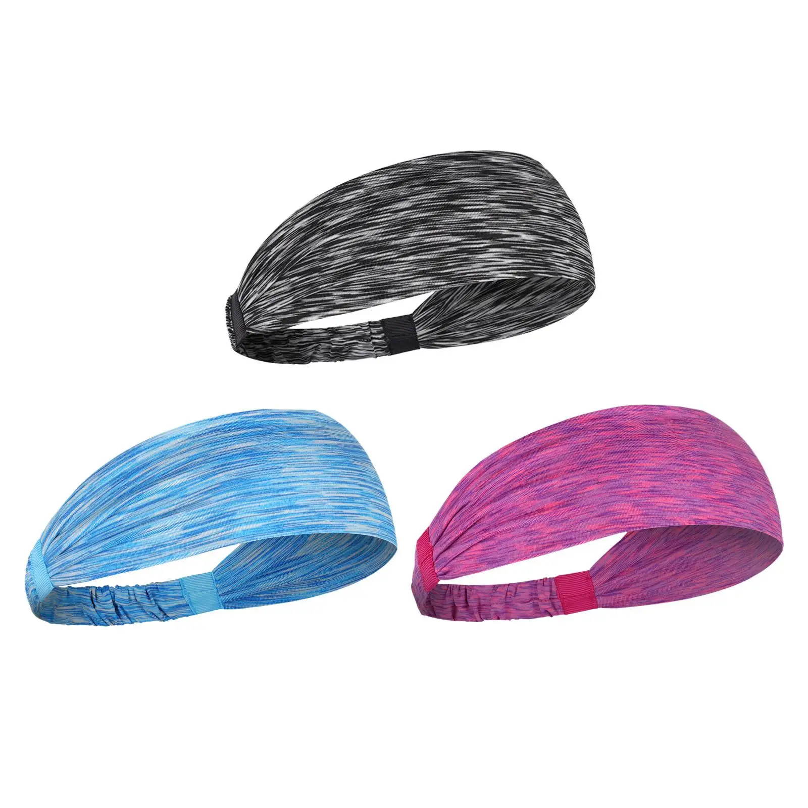 

Sweatband Stretchy Breathable Elastic Hair Band Wrap Sports Headbands for Men Women for Riding Basketball Yoga Training Cycling