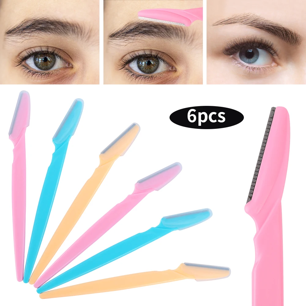 Eyebrow Razors Eyebrow Trimmer Eyebrows Shaper for Peach Fuzz Facial and Eyebrow Hair Removal Face Razors for Women and Men 4