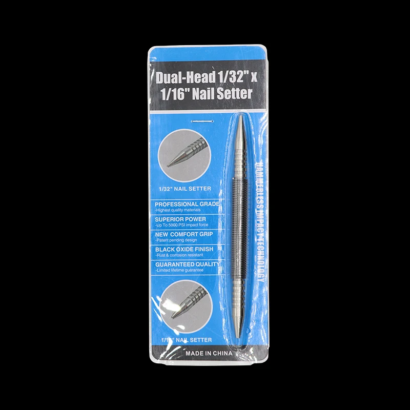 Spring Tool Hammerless Nail Set Center Holes Punch Spring Loaded Marking Metal Wood Drill Door Pin Removal Tool