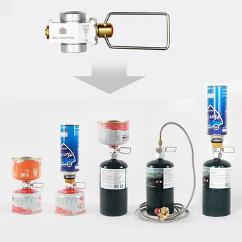 Outdoor Camping Gas Saver Plus Gas Converter Shifter Refill Flat Tank Conversion Adapter Camping Gas Adapter Valve 5