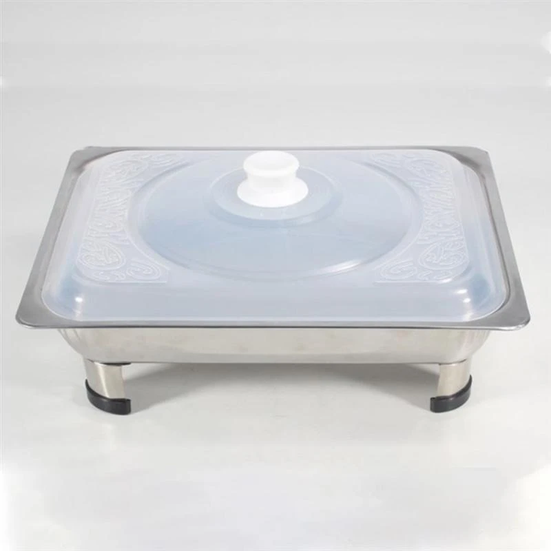 Hornillo cuadrado de acero inoxidable para Buffet, contenedor bandeja para Buffet, cuenco de comida con cubierta, ollas de cocina para Catering| | - AliExpress