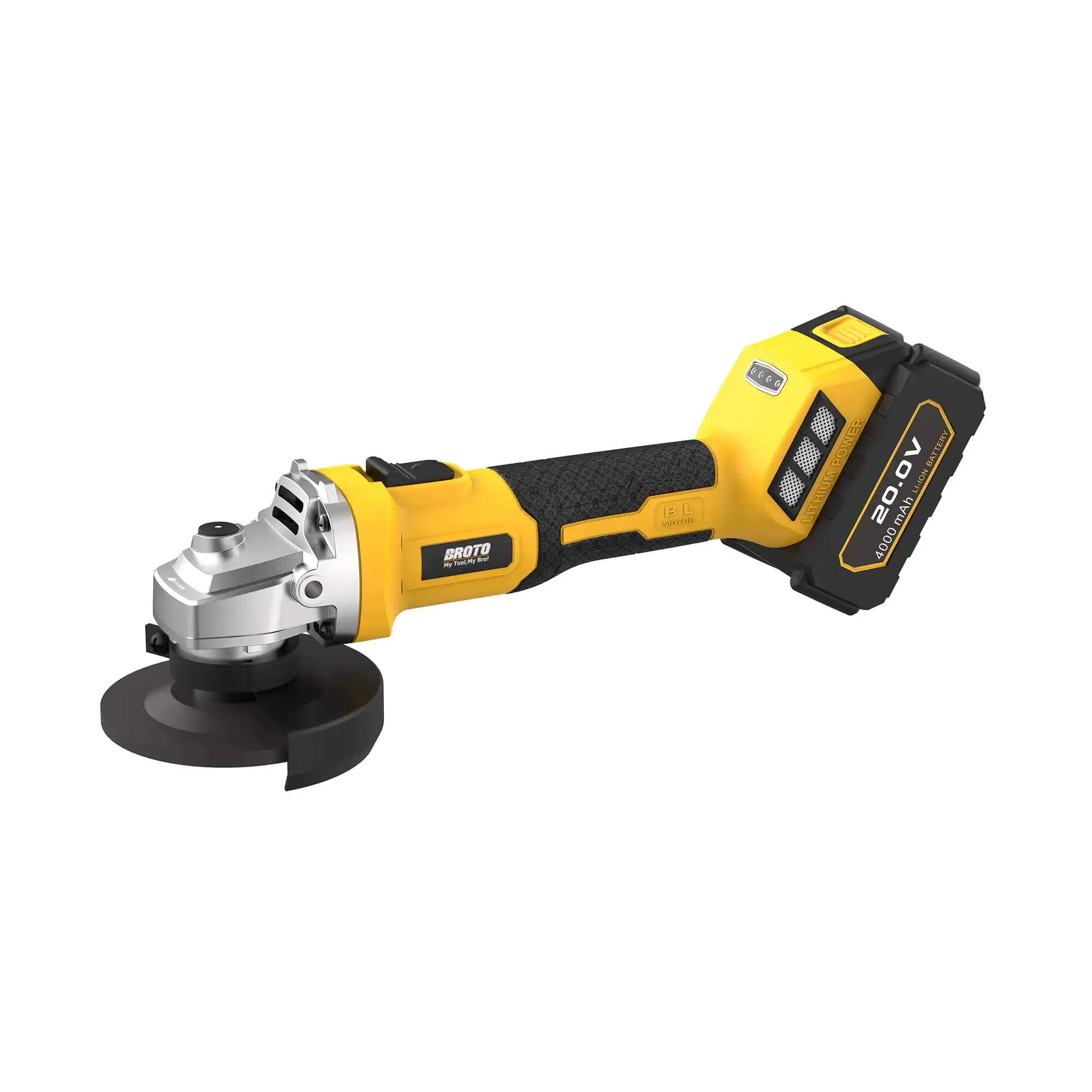 20v Grinding Polisher Power Lithium Battery Angle Grinder 100mm Cordless Electric Angle Grinder Metal Concrete Cutter Tools