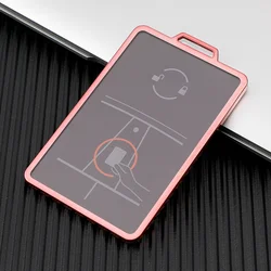 Premium Soft TPU Car Key Protector with Holder - Black Key Bag Accessory (Pink)