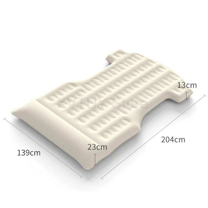 Car Air Inflatable Travel Mattress For Tesla Model Y Outdoor Camping Flocking Multifunctional Sofa Portable Car Rear Folding Bed