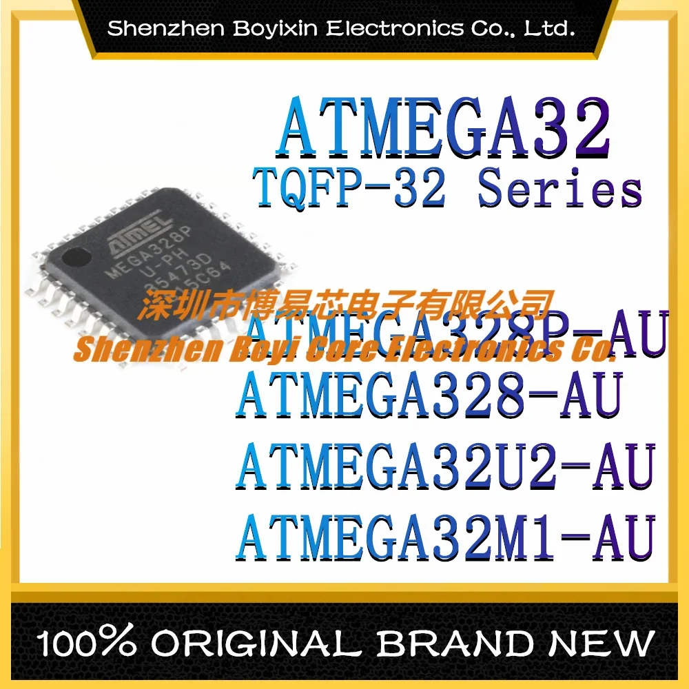 ATMEGA328-AU ATMEGA328P-AU ATMEGA32U2-AU ATMEGA32M1-AU Package:TQFP-32 Original Authentic Microcontroller (MCU/MPU/SOC) IC Chip atmega328pb mu atmega328pb m atmega328pb atmega328p atmega328 atmega ic mcu chip vfqfn 32