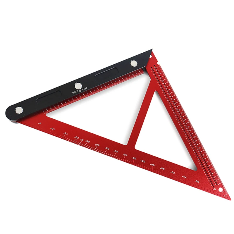 

Angle Finder Protractor Adjustable Construction Woodworking Ruler Triangle Ruler 90 Degree Stainless Steel Tool