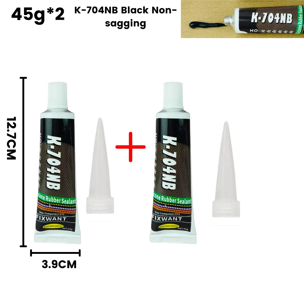 Silicone Industrial Adhesive 45g - High-Strength RTV Sealing Glue for Electronics (Available in Black, White, Transparent)