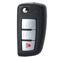 KEYECU รีโมทคอนโทรลรถที่ห้อยกุญแจ3ปุ่ม434MHz สำหรับ Nissan Rogue 2014 2015- 2018 PCF7961M ชิป CWTWB1G767 TWB1G767 28268-4CB1A 3
