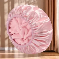 Reusable 3-Layer Waterproof Shower Cap | Extra Large | Adjustable Womens Cap | Perfect for Girls Ajdustable bonnet Bonnet Bonet 1