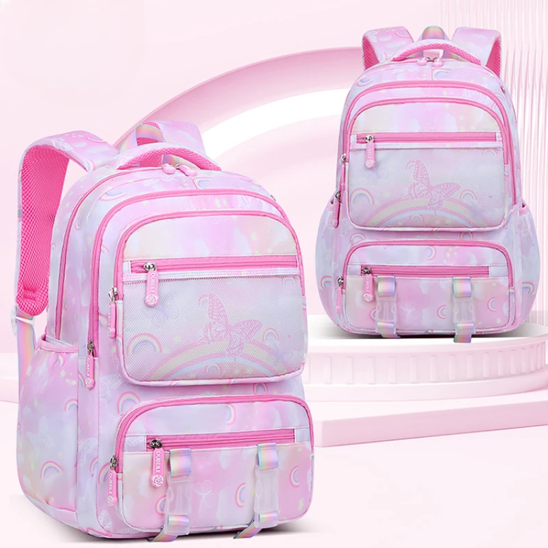 Kids Elementary Middle High School Bag Orthopedic College Backpacks  Travel Back Pack Large Bookbags for Teens Girls Students 6