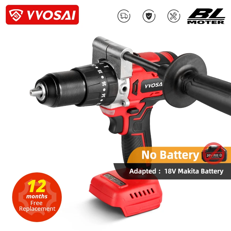 Brushless Drill Screwdriver Wosai Wosai Brushless Electric Drill Mt