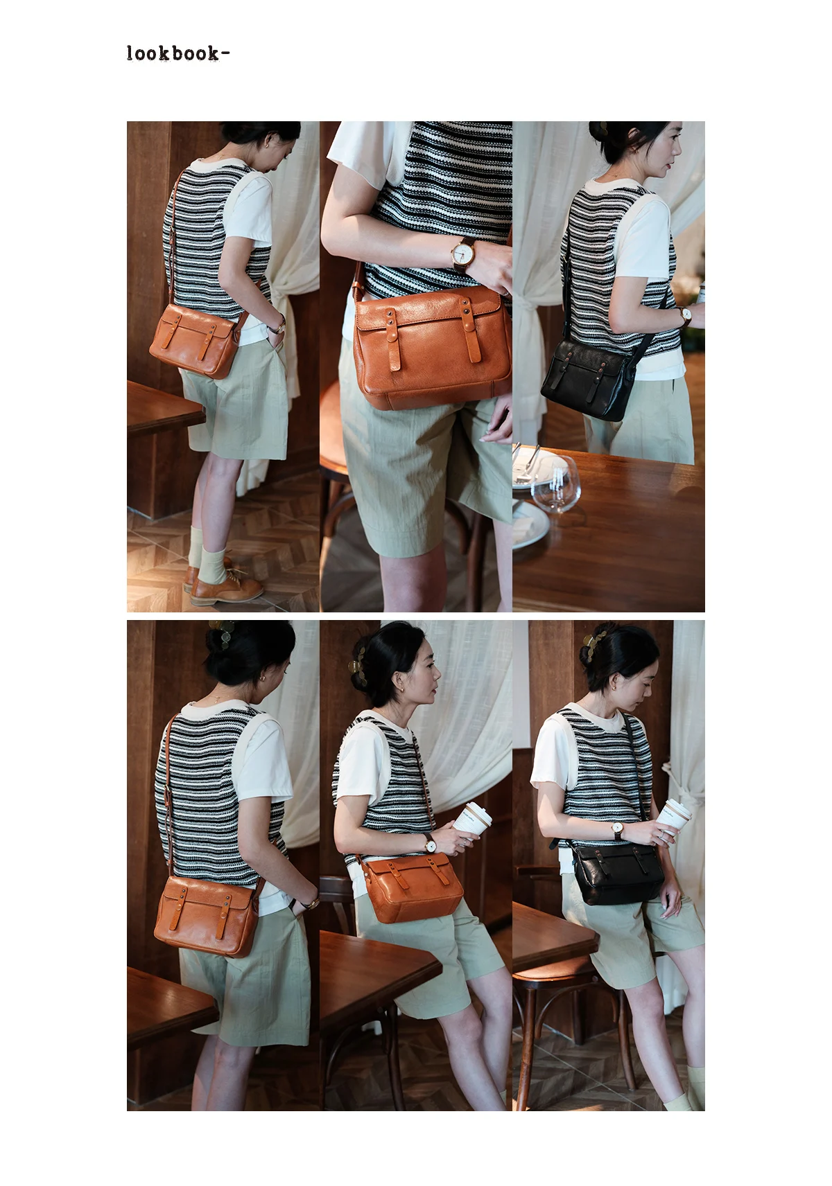 Outdoor-Reisen Luxus echtes Leder Damen Umhängetasche Vintage lässig Designer handgemachte Kuh Leder weibliche Umhängetasche – Detail 1