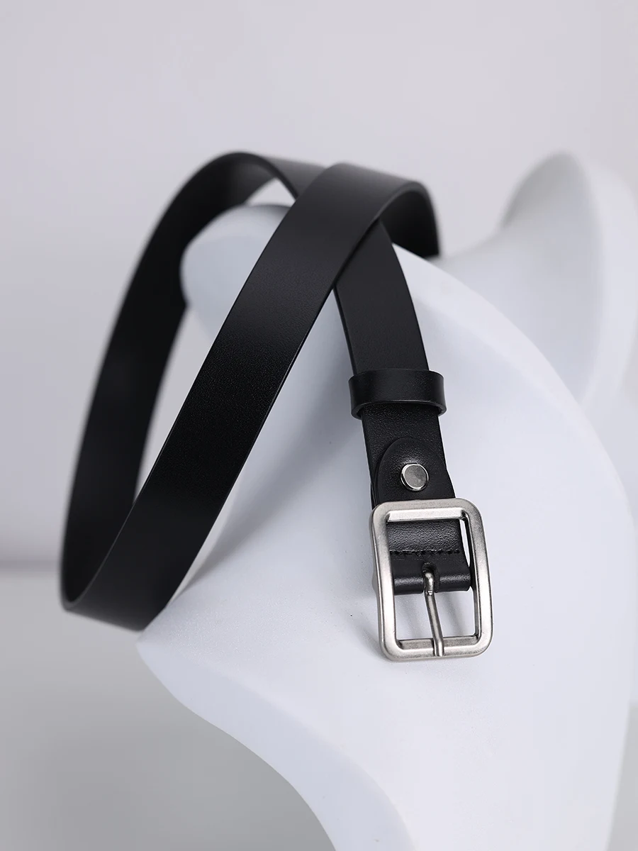 Cinture in vera pelle da donna Cintura con fibbia rotonda for