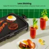 XL Electric Griddle with Removable Temperature Control, Immersible Flat Top Grill, Burger, Eggs, Pancake Griddle NEW USA 5