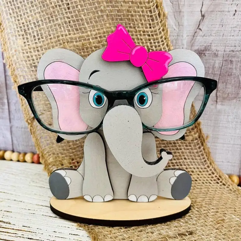 Cute Girl Eyeglass Holder Stand - Desk Organizer For Glasses & Sunglasses, Decorative Sculpture Statue For Home Or Office