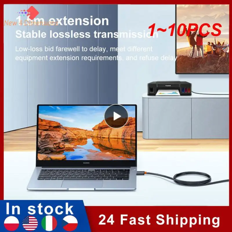 카메라 TV 프린터용 고속 변속기 데이터 케이블, 암-수 연장 코드, USB 3.0 익스텐션 케이블, 1.5 m, 1m, 6A, 1 10 개