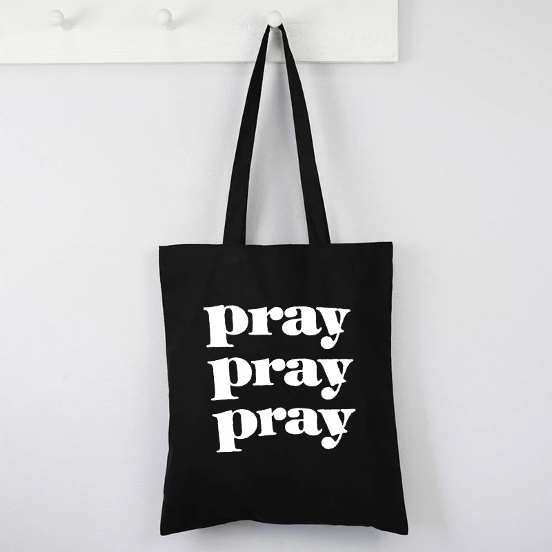 i believe in jesus christ shopping tote bags recycling cristianity faith canvas groceries shoulder shopper bag Christian Canvas Tote Bag Christian Pray Tote Bags Faith Jesus Shopping Bags Reusable Christian Eco Friendly Products