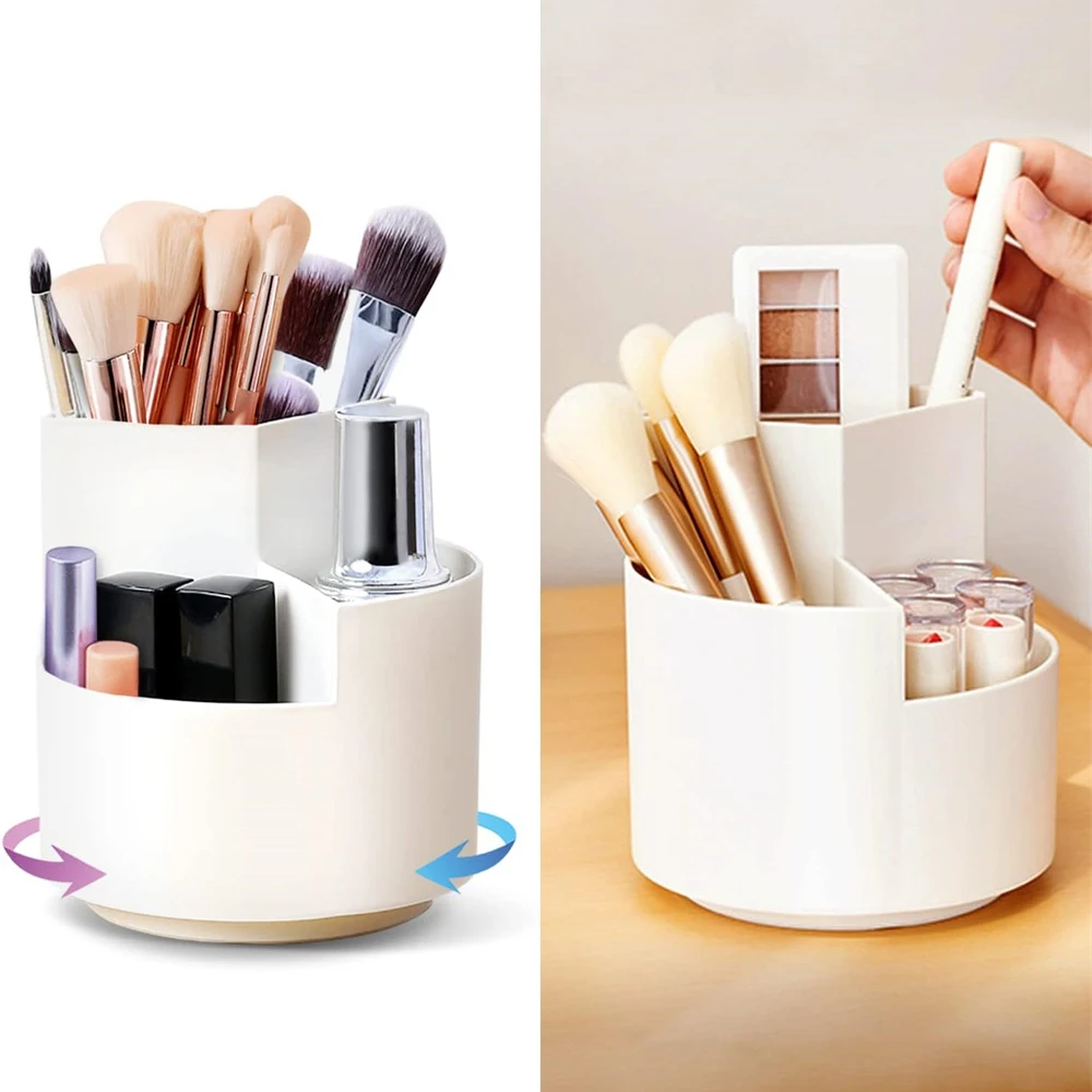 Brush Holder 360&deg; Swivel Makeup Brush Container Storage
