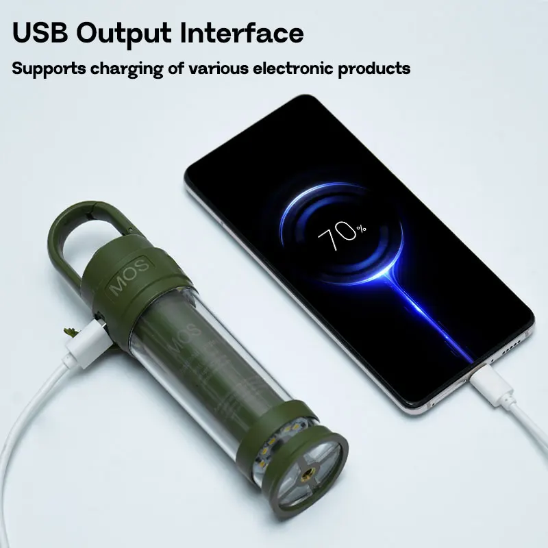 MOSLIGHTING Camping Light Portable Light Flashlight Camping Tent Outdoor Work Hanging Multi-function Horse Lantern