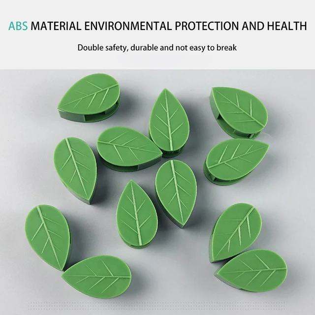 50-10Pcs Növényi Hegymászó Fali Rögzítő Klipek Ön Adagoló Rattan Szőlő Horog Láthatatlan Kertkötési Klip Fal Bilincsek - Image 6