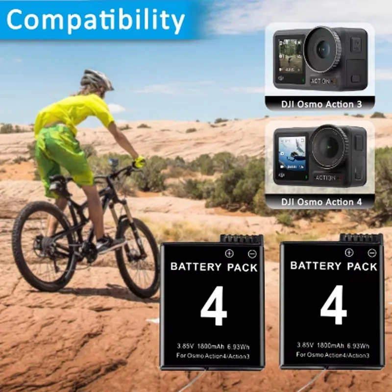Batterie Drone avec Chargeur Lot 1-2 Pièces Accessoires