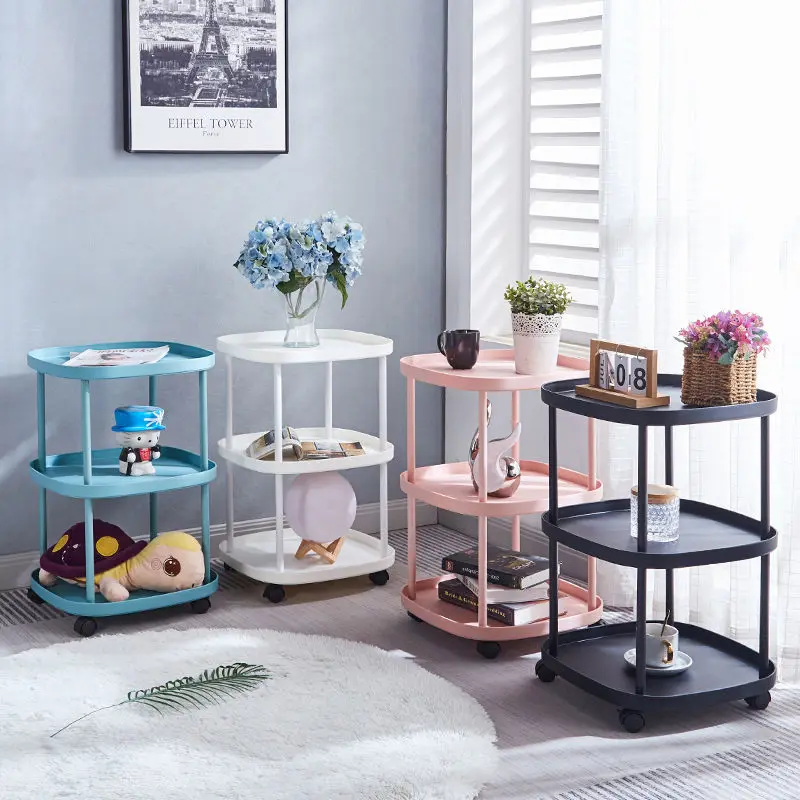 

2/3Layers INS Creative Living Room Sofa Side A Few Side Table Shelving Bedroom Nightstand Balcony Flower Pot Rack Coffee Table