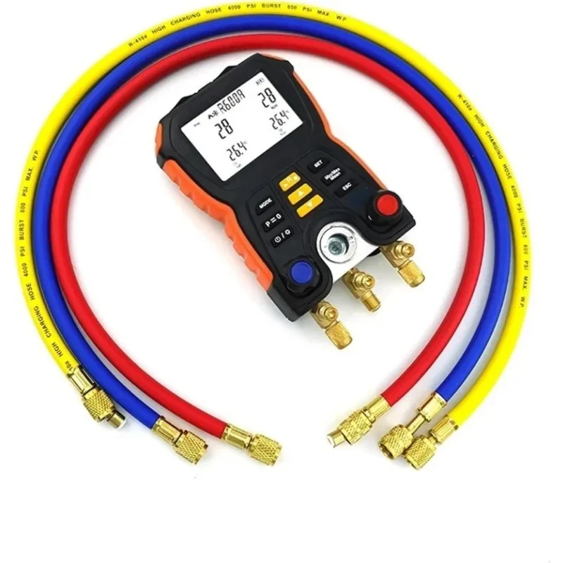 HTI HT-750 Digital Pressure Gauge New Refrigeration Vacuum Manifold Tester Meter