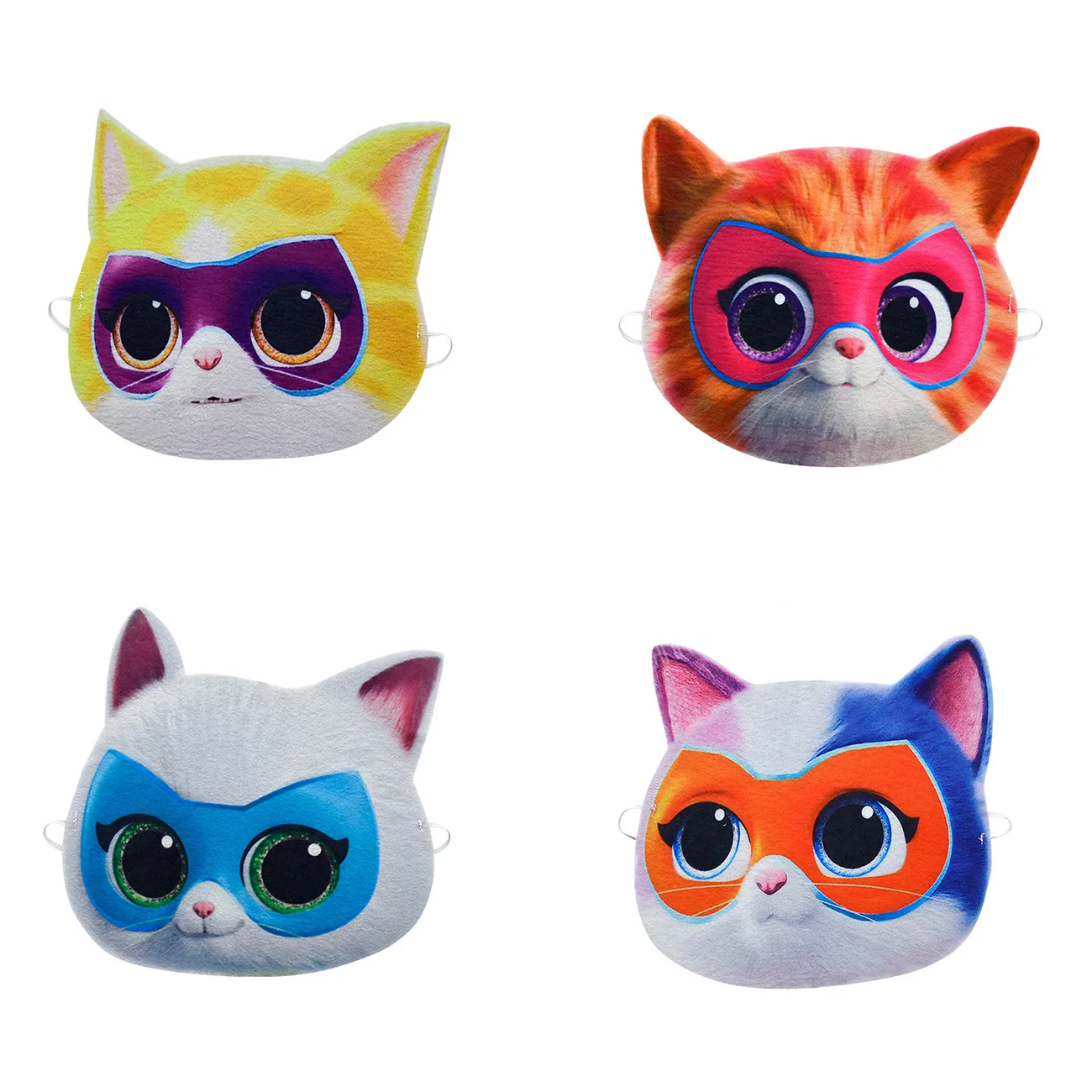 Cosplay Anime Superkitties Mask Kids Birthday Party Toy Mardi Gras Cute Felts Maschere Per Il Viso Forniture Festive Baby Shower Regali