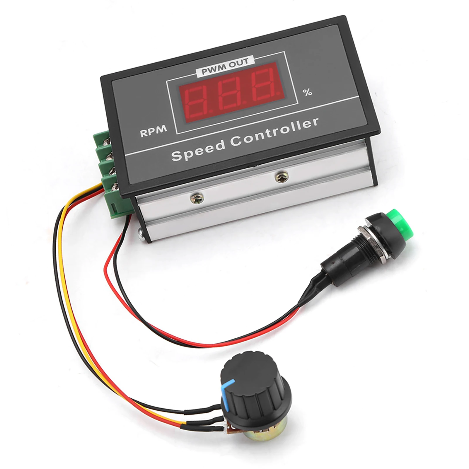 PWM DC 모터 속도 제어기, 시동 정지 스위치, DC 6-60V, 12V, 24V, 36V, 48V, 30A