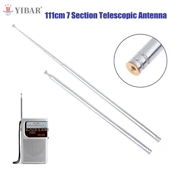 111cm 7 Section Metal Full-Channel Am Fm Radio Universal Antenna Telescopic Antenna Aerial M3 1