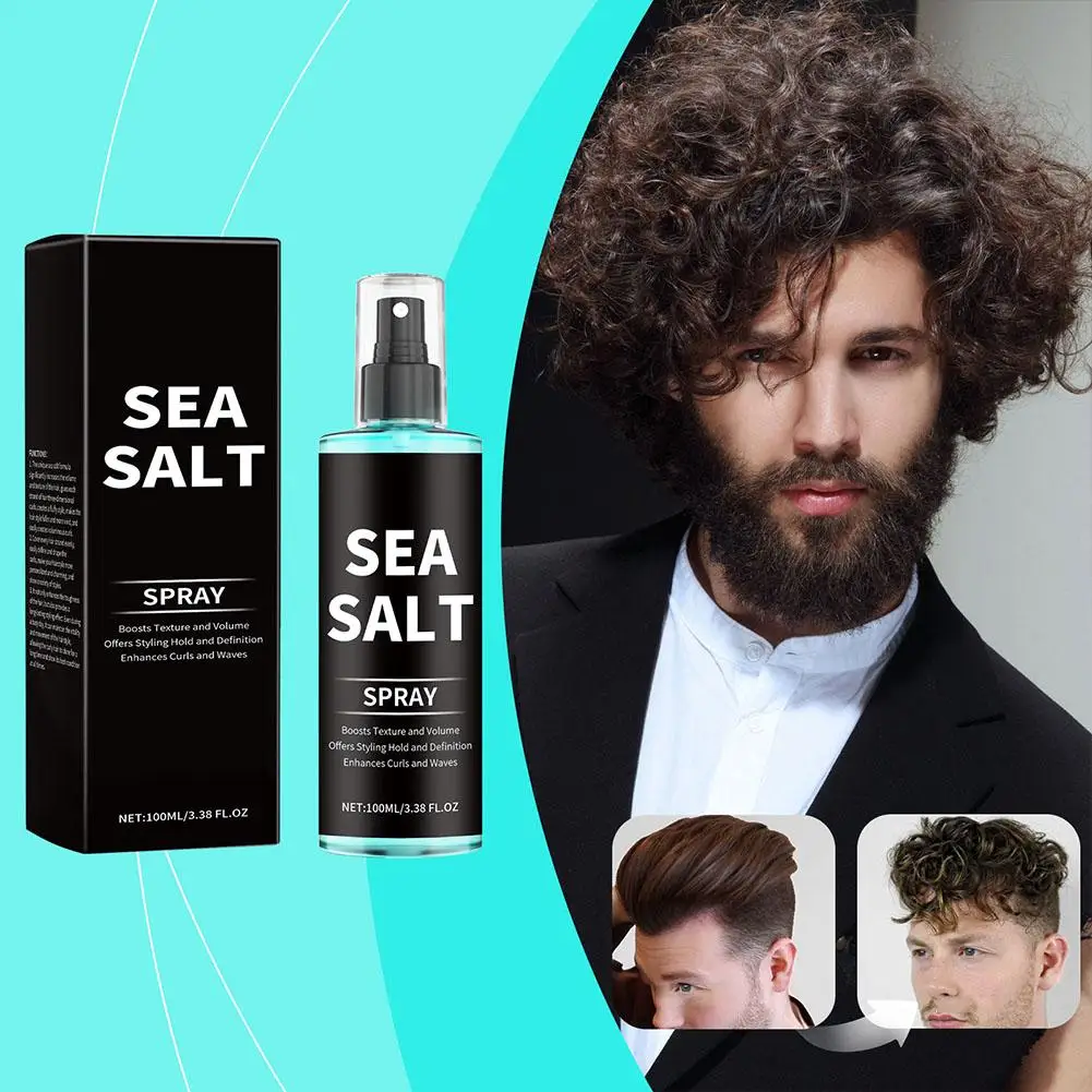 Sea Salt Spray Hair Styling Mousse Repair Damaged Curly Boost Cream Prevent Dryness Add Texture Thickness Curls Styling Products