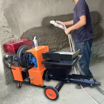 Concrete Mortar Injection Machine, Automatic Mortar Gypsum Wall Plastering Machine, Mortar Spraying Machine 1 Concrete Mortar Injection Machine, Automatic Mortar Gypsum Wall Plastering Machine, Mortar Spraying Machine 1