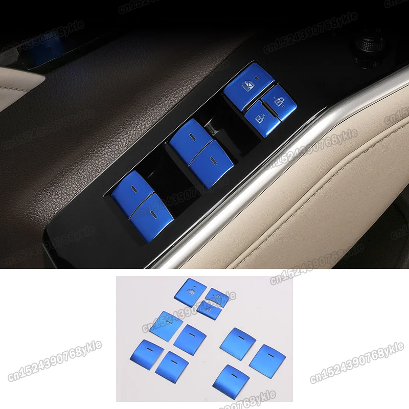 

car window switch control button trims for toyota highlander 2020 2021 2022 2023 xu70 accessories exterior kluger auto interior