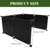 1 Set Cat Litter Box Enclosure Privacy Protector Durable Pp Material Anti-Splashing Easy Potty Training Gift For Pet Owners 2