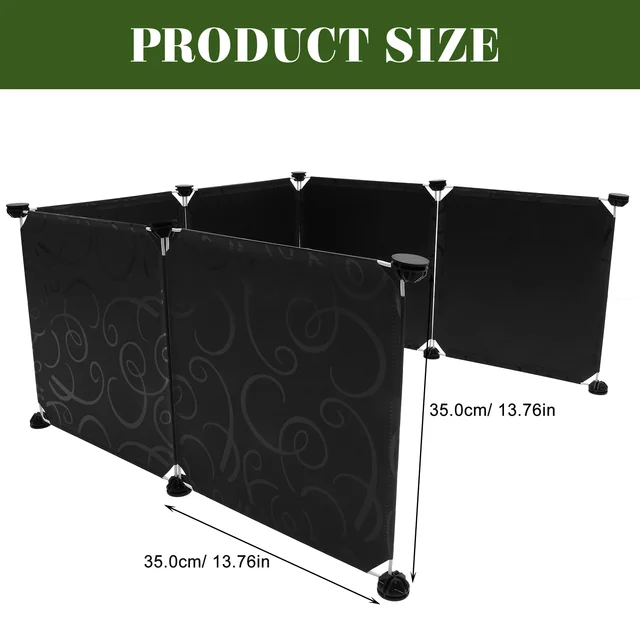 1 Set Cat Litter Box Enclosure Privacy Protector Durable Pp Material Anti-Splashing Easy Potty Training Gift For Pet Owners 2