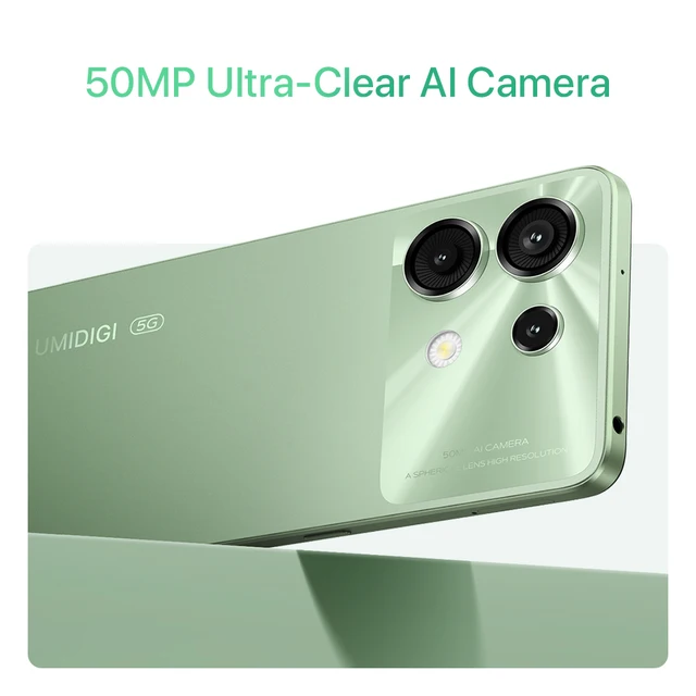 Uacity-IGI G9, Android 14,UNISOC T765,Octa Core, empreinte digitale latérale, 50MP, 6 Go + 128 Go, 5G,5000mAh, écran goutte d'eau 6.75 ", version globale 4