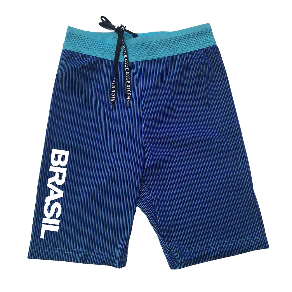 Brazil Running Sportswear Men's Sports Lycra Running Tights Trousers Leggings Pants Gym Fitness Shorts Male Marathon