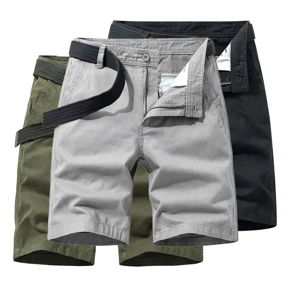 

New Summer Men Cargo Shorts Cotton Casual Mens Shorts Pants Jogger Military Solid Straight Cargo Shorts Men Brand Clothing 2023