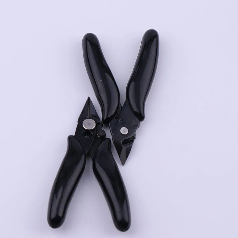 3.5 Inch Mini Diagonal Pliers Wire Cable Cutters Lock Nipper Hand Tools Cutting Side Snips Flush Pliers Handle Model Plier