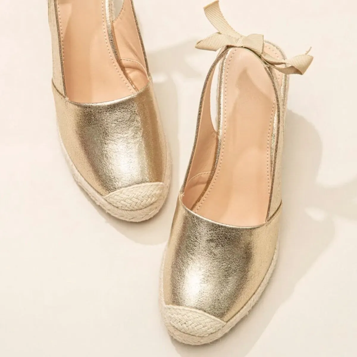 Platform High Heels Sandals Platform Sandals Wedges Sandals For Women Closed Toe Bandage Espadrille Stylish Shoes TDL-J26GD