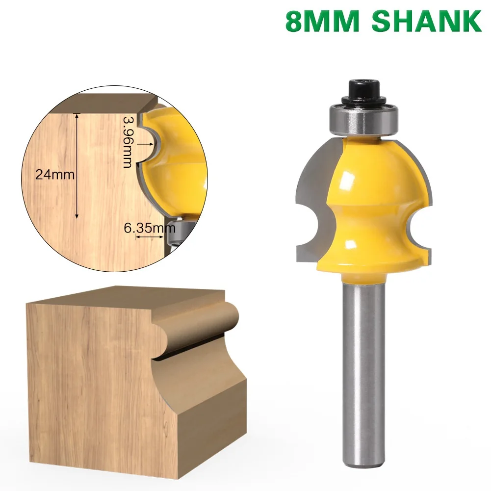 

1pc 8mm Shank Line Architectural Molding Router Bit Woodworking Tenon Milling Cutter for Wood Machine Tools