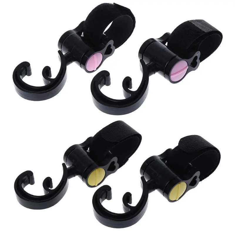 

Black Stroller Hooks Stroller Organizer Hook Clip for Purse Shopping Diaper Bags
