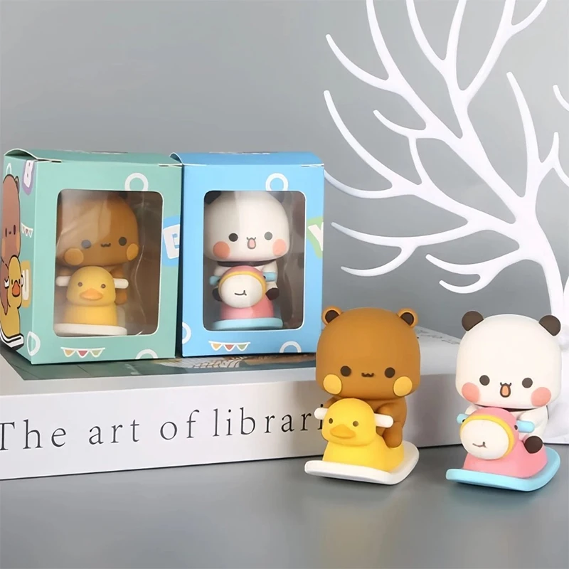 Bubu Dudu Panda Bear Collectible Toy - Kawaii Cute Action Doll Ornament