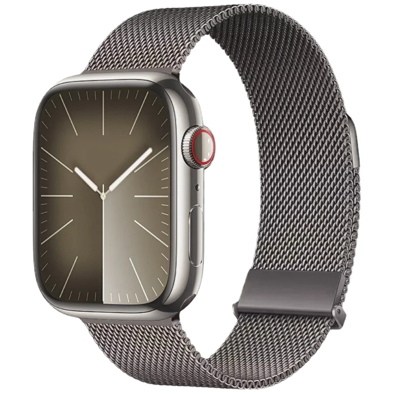 Sleek Metal Magnetic Milanese Loop Watch Strap