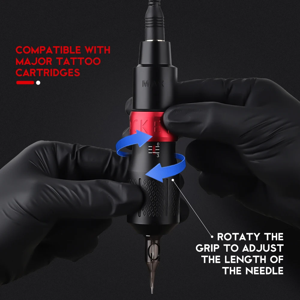 T-Rex Professional Rotary Tattoo Pen Gun Machine Supply LED Light for Permanent Makeup Eyeliner Body tattoo pen,tattoo supplies