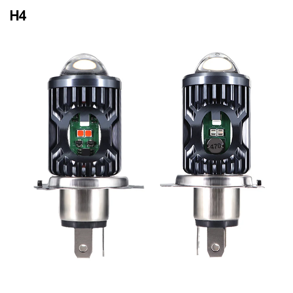 1X H4 LED Ampoule Feu Croisement Plein phare moto scooter 6500K