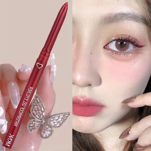 매트 아이라이너 젤 펜슬, 화이트, 블랙, 브라운, 방수, 얼룩 방지, 땀 방지, 누에 아이 라이너 펜, 아이 메이크업 2
